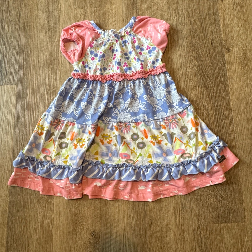 Matilda Jane Pink and Blue Ruffled Nightgown